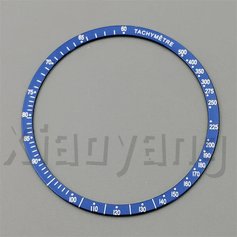 Speed Master Case 40mm VK63 Silver Watch Case Blue Green Black Silver Insert With Coated Glass For VK63 Quartz Chronograph Movement Steel Bracelet