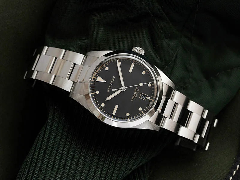 Baltany S4041 Vintage Tribute Quartz Wristwatches Enamel Dial Sapphire Crystal 20ATM Stainless Steel Bracelet Diving watches