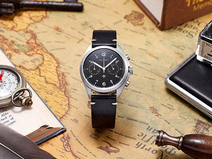 Customizable Watch Baltany 39mm Vk64 Quartz  Military watch Chrono RAF 6BB Homage Multifunction Chronograph 5bar AR Sapphire Swiss Lume