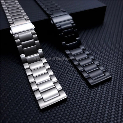 Titanium Strap 18mm 20mm 22mm Folding Buckle Quick Release FLat End Metal Watch Band for Seiko for Men Watches Accessories