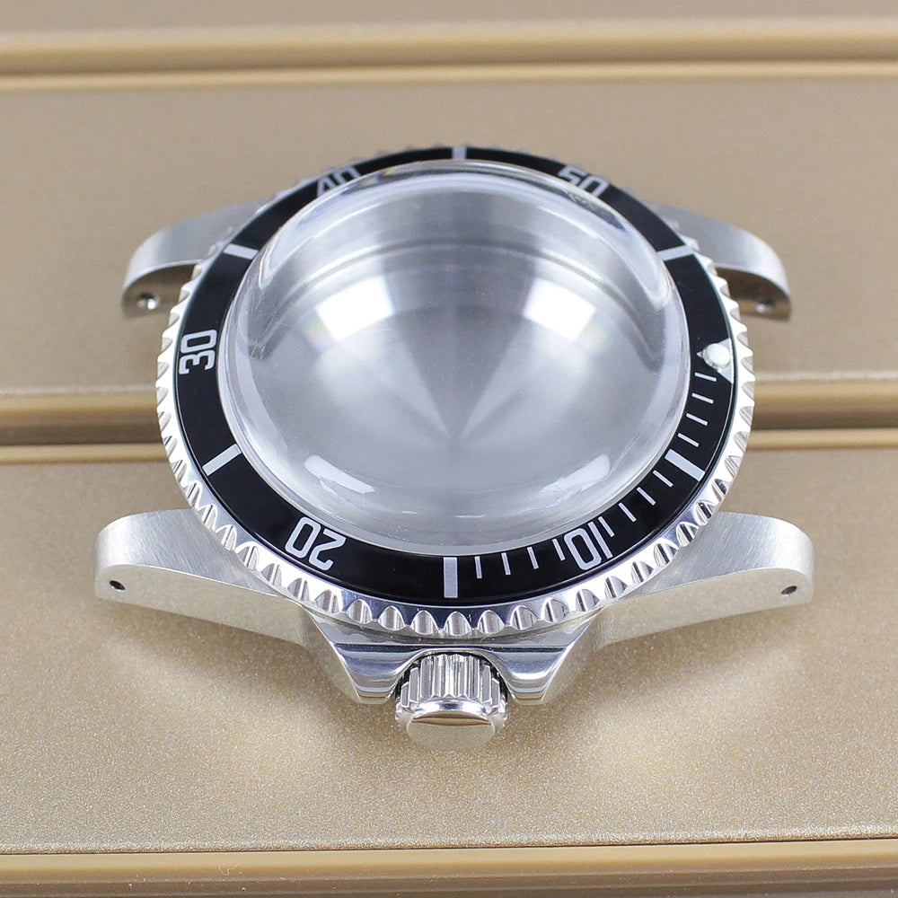 38mm Vintage Diving Watch Case Dome Acrylic Glass For Seiko NH35 NH36 NH38 NH34 Automatic Movement 28.5mm Dial Retro Submariner