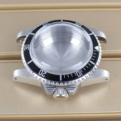 38mm Vintage Diving Watch Case Dome Acrylic Glass For Seiko NH35 NH36 NH38 NH34 Automatic Movement 28.5mm Dial Retro Submariner