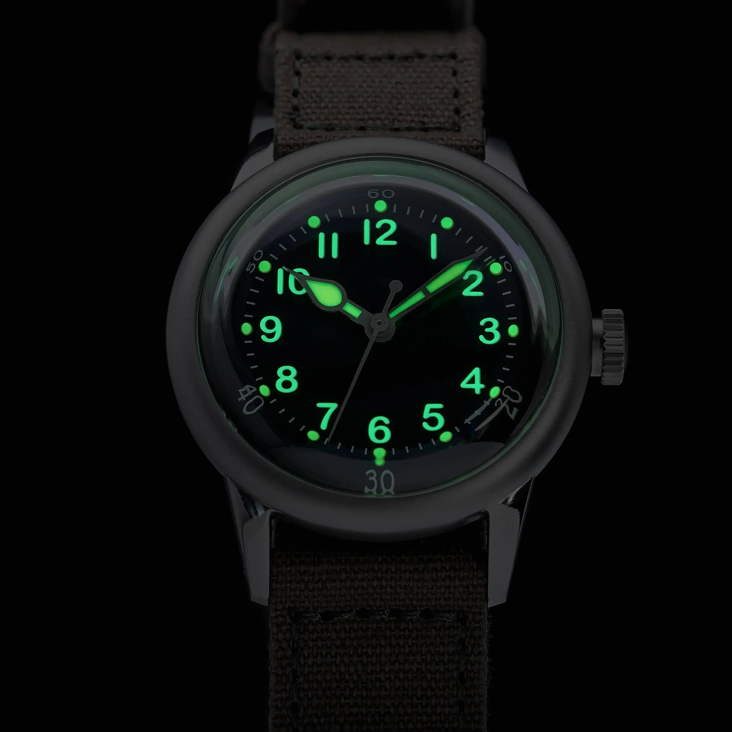 THORN SHY040 A11 Titanium Pilot Watch Military Retro NH35 AR Sapphire Luminous bullet in the back