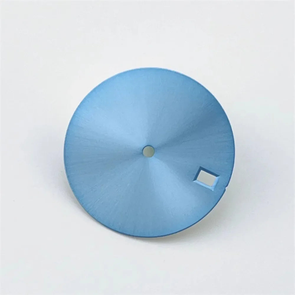 28.5mm NH35 Dial Sky Blue Surface DIY Watch Faces Mechanical Watch Modification Accessories for NH35/ NH36 Movement