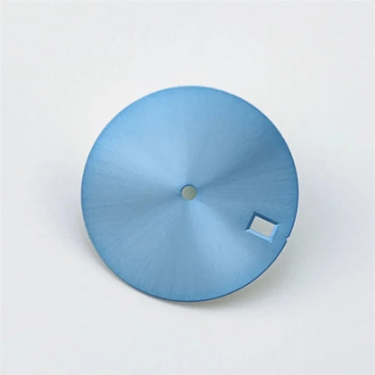 28.5mm NH35 Dial Sky Blue Surface DIY Watch Faces Mechanical Watch Modification Accessories for NH35/ NH36 Movement