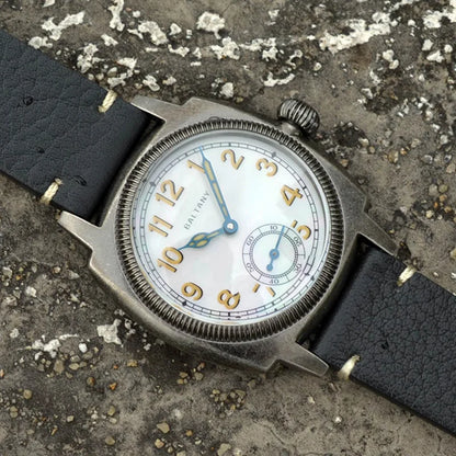 Baltany 1926 Vintage Dress Wristwatches S4036 Square Case Sub Seconds Luminou 20ATM Stainless Steel Automatic Mechanical Watches