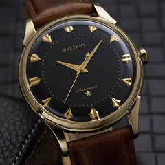 Baltany Dress Watches Man S4090 Dome Sapphire Crystal 9039 Automation Stainless Steel Classic Pie-Pan Dial Mechanical Watch
