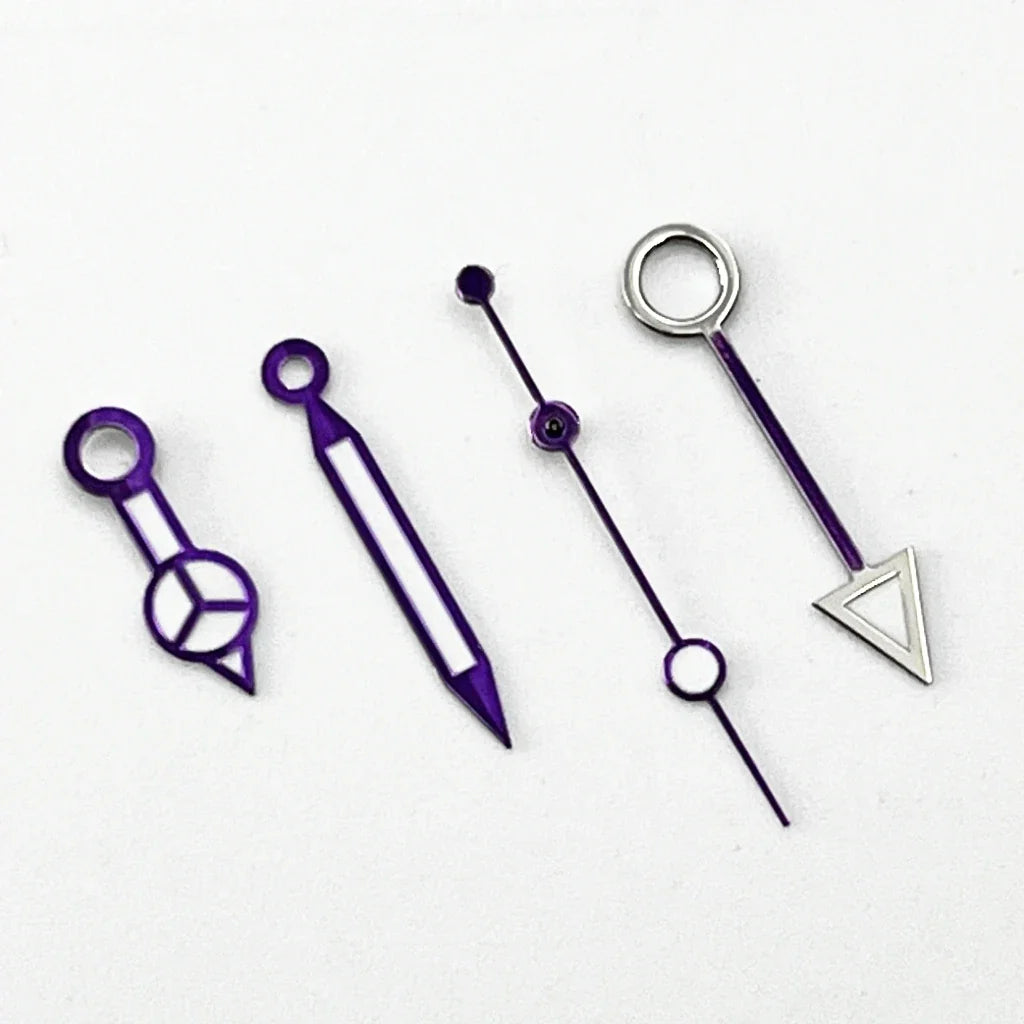 NH34 GMT Purple Watch Hands Fit NH34 NH35 NH36 Miyota8215 8205 821A ETA2824 2836 Movement Watch Accessories