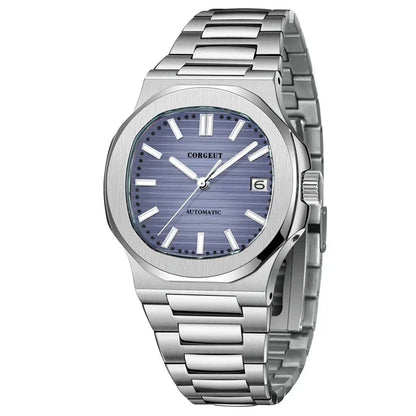 Corgeut 6017 Nautilus Watch 40mm Custom logo NH35 Movement  Sapphire Crystal Watch 10bar Lumnious