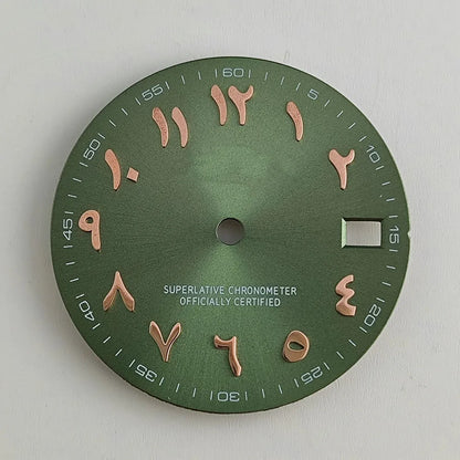 28.5mm watch dial Arabic NH35 dial S dial suitable for NH35 NH36 movement watch accessories repair tool