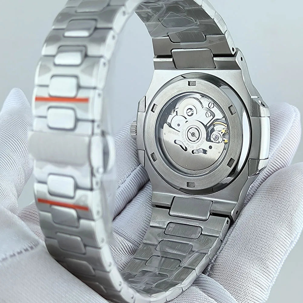 Tandorio Skeleton Nautilus Watch TD302S Seiko NH38 Custom logo 40MM Sapphire Dress watch