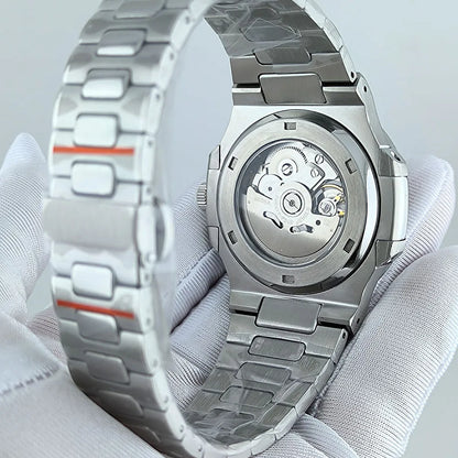 Tandorio Skeleton Nautilus Watch TD302S Seiko NH38 Custom logo 40MM Sapphire Dress watch