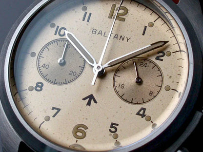 Customizable Watch Baltany 39mm Vk64 Quartz  Military watch Chrono RAF 6BB Homage Multifunction Chronograph 5bar AR Sapphire Swiss Lume