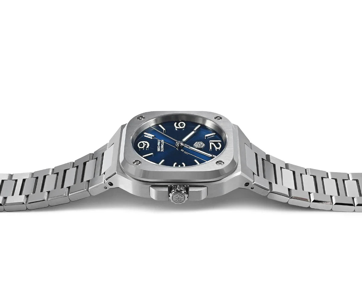 San Martin Square Watch SN0074G 40mm PT5000 Sw200  Automatic 10 Bar BGW-9 Lume