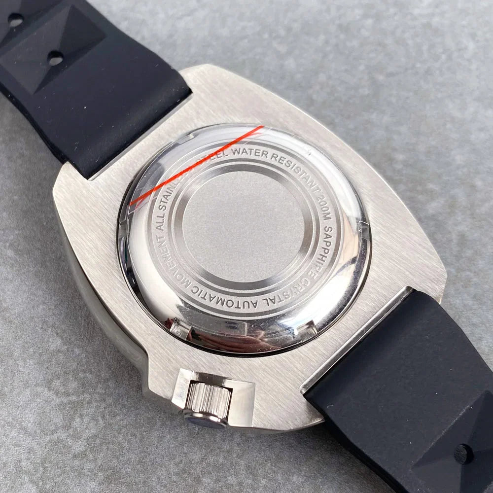 Tandorio Turtle Diver Watch NH35A Movement Full Lume Sapphire 20BAR 44mm TD263