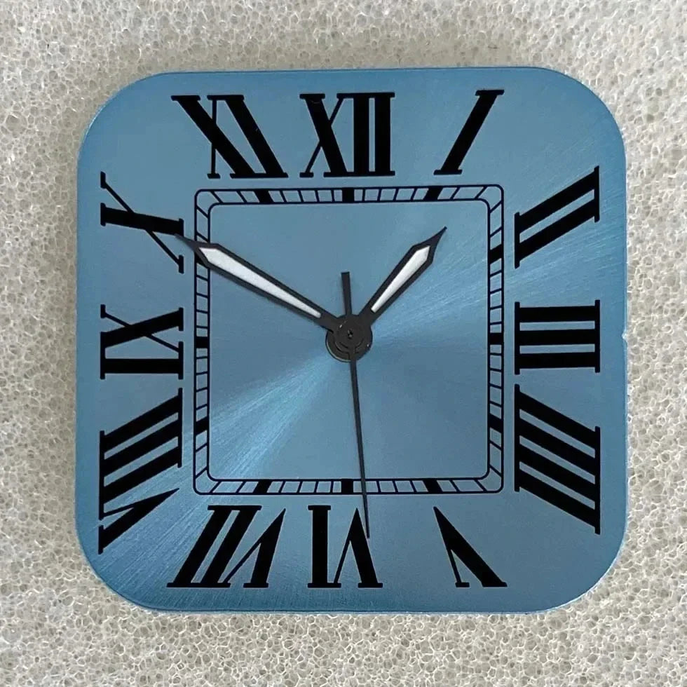Square NH35 Watch Dial Set NH35 Roman Numeral Dial + Watch Needle New Square Watches Accessories for NH35 NH36 Movement