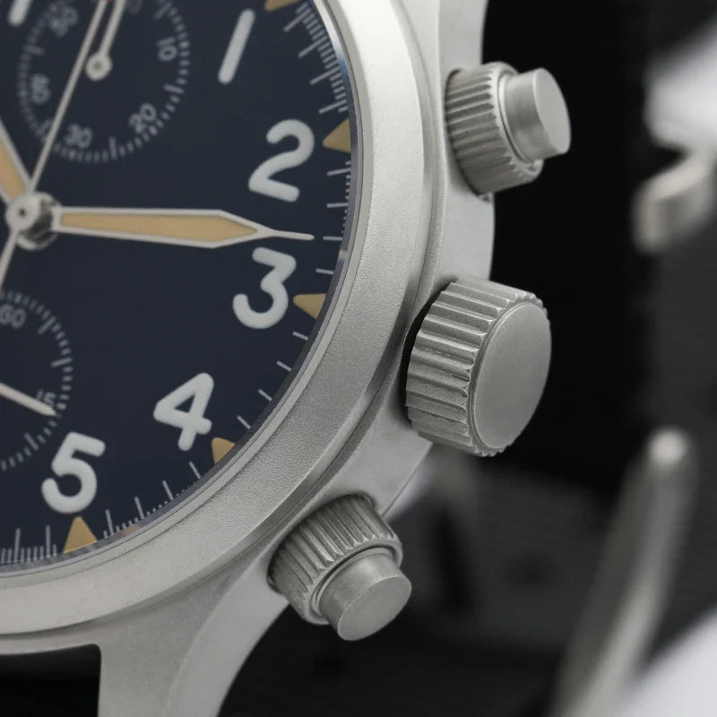 Militado ML1868KF Chronograph Watch  VK67 Quartz 10Bar 39MM Multifunction Military Watch BGW 9 Lume