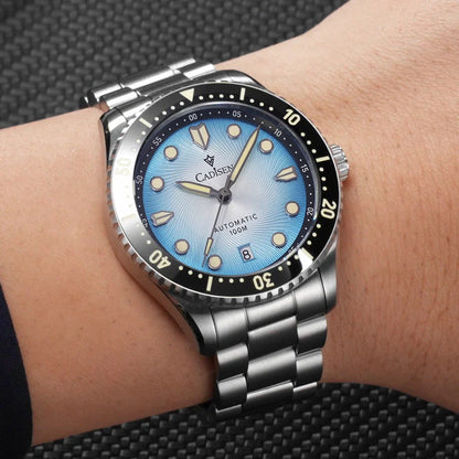 CADISEN C8245 Diver AR Sapphire MIYOTA 8215 Mechanical Wristwatch Ceramic Ring 10Bar Luminous