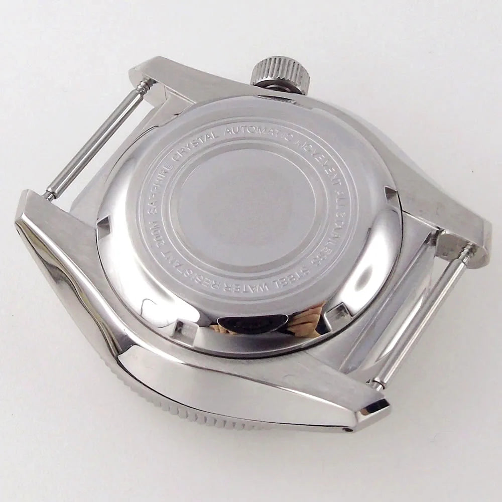 42.5mm Domed Sapphire Glass 20ATM Diver Watch Part SBDX001 Case fit NH35 NH36 ETA2824 Auto For Men Watch 3.8 o'clock