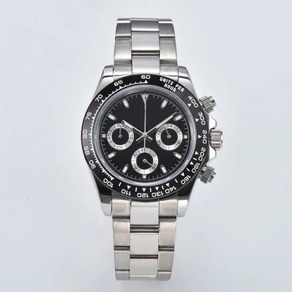 Nologo Daytona VK63 Quartz Watch Sapphire Glass 3ATM 39MM  Luminous Chronograph