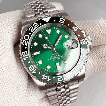 Tandorio GMT Watch TD258B Luminous 40mm NH34A Automatic 20BAR  Sapphire