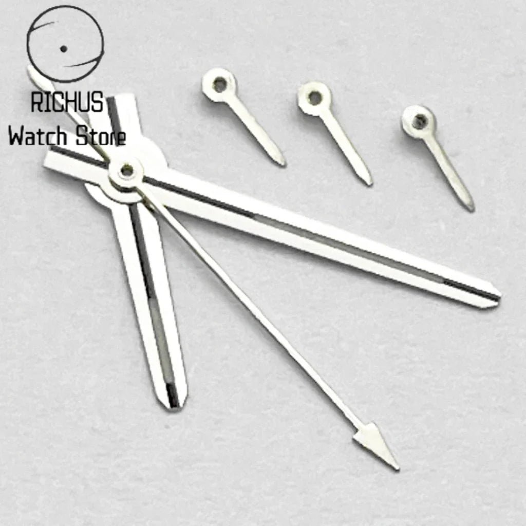 VK63 Watch Hands Silver/Gold/RoseGold Blue Luminous Fit VK63 Quartz 6-Hands Movement Watch Accessories