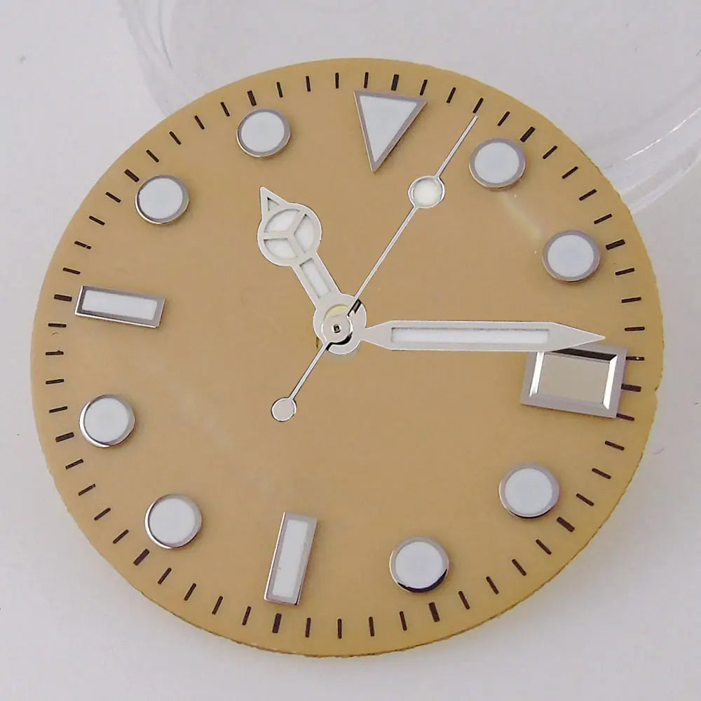 SUB MOP Watch Dial 29mm for NH 35 NH 36 D iver Watch Parts Black/Orange/White 3.8/3 dial feet  Green Luminous