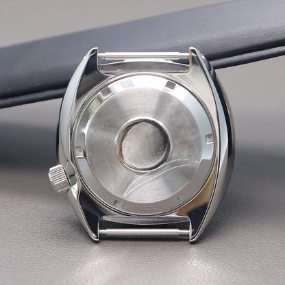 45mm Diving SKX Watch Case Sapphire Crystal Glass For Turtle Abalone Seiko NH34 NH35 NH36 NH38 4R36 Movement With Chapter Ring