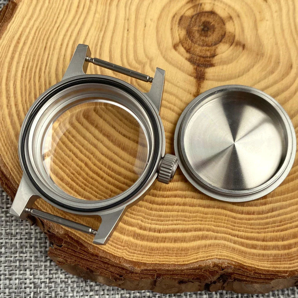 36mm Sandblasted Watch Case 200BAR Domed Sapphire Crystal Fit NH35 NH36 NH38 NH70 NH72 PT5000 ETA2824 SW200 Movement