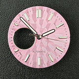 NH38 Watch Dial  man watch Custom logo dial green luminous suitable for NH38 movement watch accessories