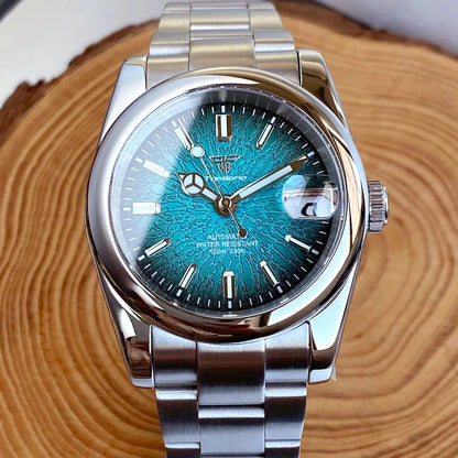 Explorer Watch Tandorio TD110T 36/39mm Teacup Pattern Date Luminous  Sapphire 10bar Dress