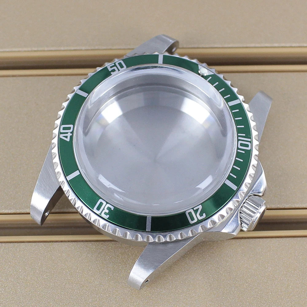 38mm Vintage Diving Watch Case Dome Acrylic Glass For Seiko NH35 NH36 NH38 NH34 Automatic Movement 28.5mm Dial Retro Submariner