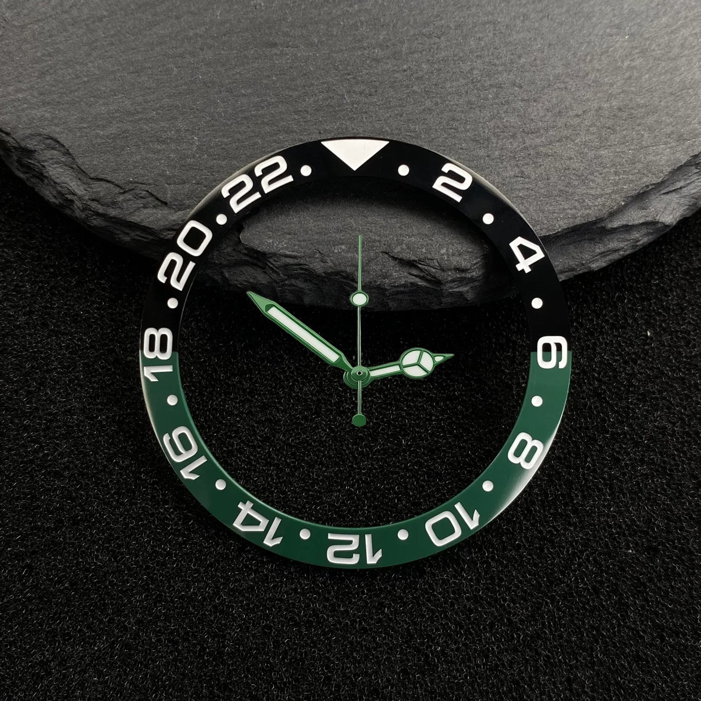 NH35 38-30.5mm bezel insert red Hands Watch Hands Blue Green Luminous Red Green Blue Hands For NH35/36/4R/7S Movement Watches Parts