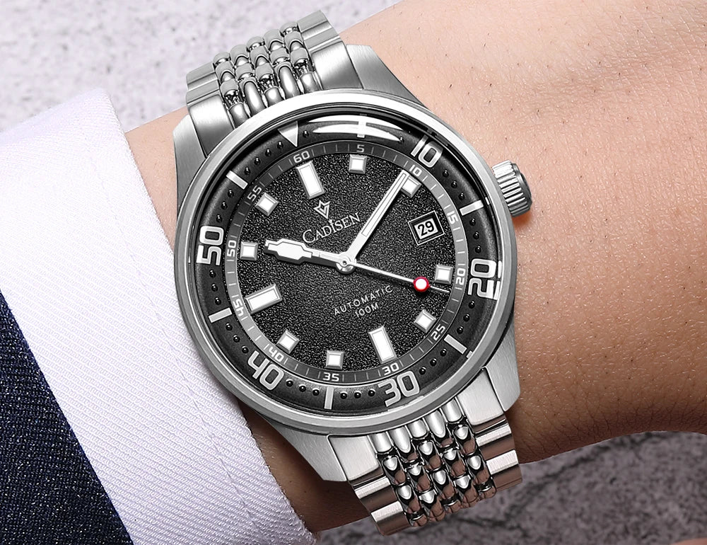 CADISEN C8244 Miyota 8215 Automatic 40mm 10bar diver sapphire luminous