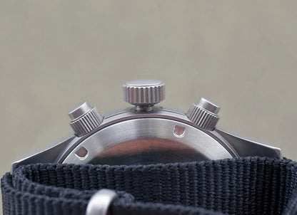 Customizable Baltany Chronograph Watch S5033 39MM Military Quartz Watch VK61  AR Sapphire 100M Waterproof  Swiss Lume