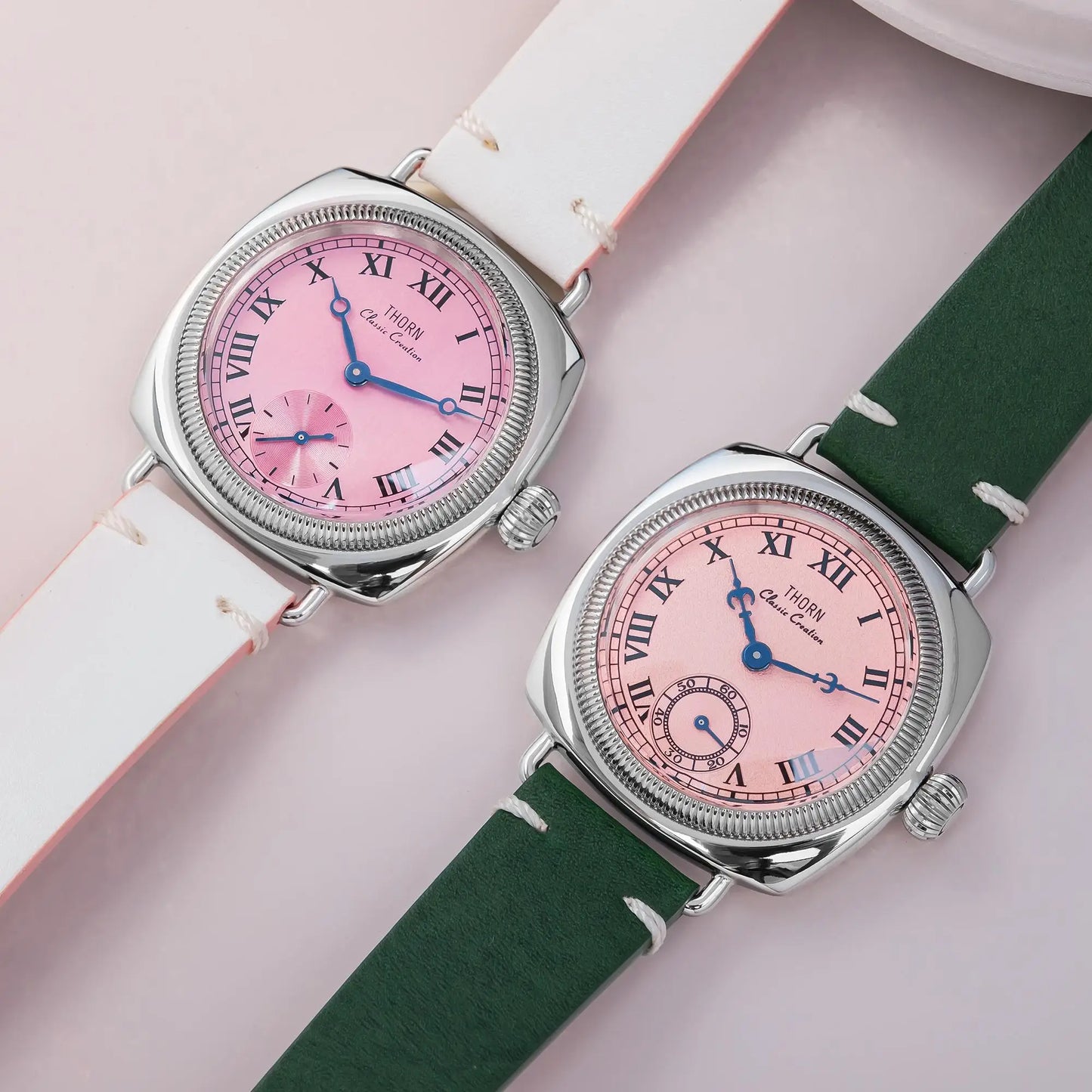 Thorn T002  Retro Square Sub Second 36mm Sapphire Glass VD78 Quartz Movement 10bar