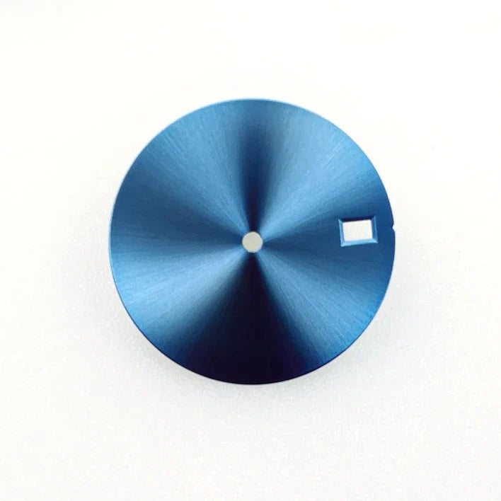 NH35 Dial New DIY 28.5mm Blue Surface with Date Watch Faces Mechanical Watch Modification Accessories for NH35/ NH36 Movement
