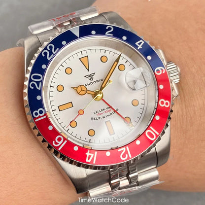 Tandorio NH34A GMT 6542 Mod Sapphire 20BAR 40mm Diver 40MM TD218D