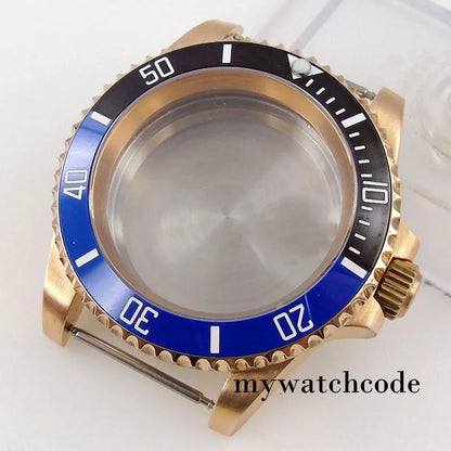 40mm CUSN8 Bronze Case 200M Waterproof Dive SUB Water Ghost Watch Case for NH34 NH35 NH36 NH38 NH39 NH70 NH72 ETA2824 PT5000 Bronze Insert