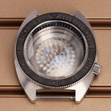 41mm Modified Turtle Watch Case Sapphire For Abalone/tuna mouth 6105 Captain Willard TMI NH35 NH36 NH38 4R Movement Stainless Steel Watch Accessories