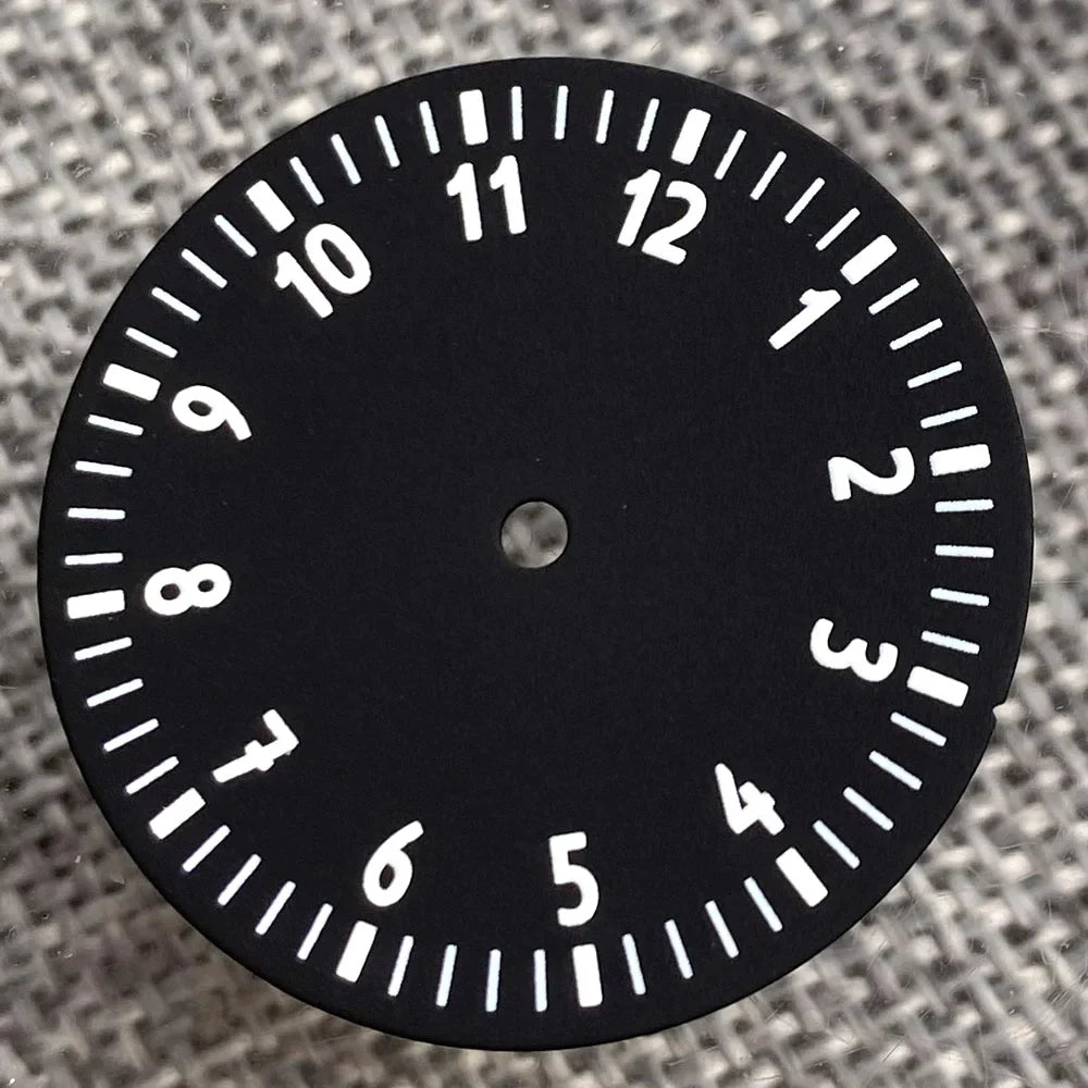 29mm Sterile Watch Dial Face for N H35 N H36 N H38 E TA2824 P T5000 MI YOTA 8215 DG MINGZHU Movt 12 hours Numbers for D ive P ilot Watch