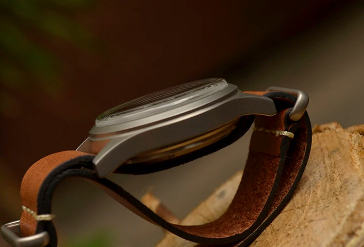 Custom logo watch Baltany S2025 D12 Retro Military Watch 36mm Swiss Luminous 10ATM Seagull  ST1701 Mechanical Watch