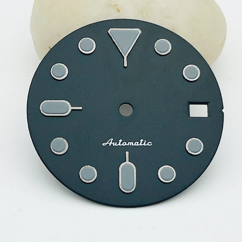 New 28.5mm Watch Dial Fit NH35 NH36 7S26 Automatic Movement for SKX007 SKX009 SKX173 SRPD Turtle Abalone Tuna Canne Diver Watch