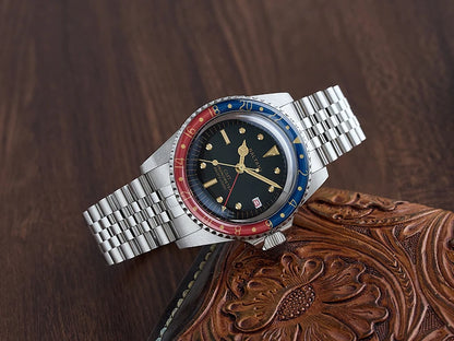 Customizable Baltany 39MM 1957s GMT Master Homage Watch S6074 NH34 Automatic Dome Sapphire 20ATM  Swiss Lume