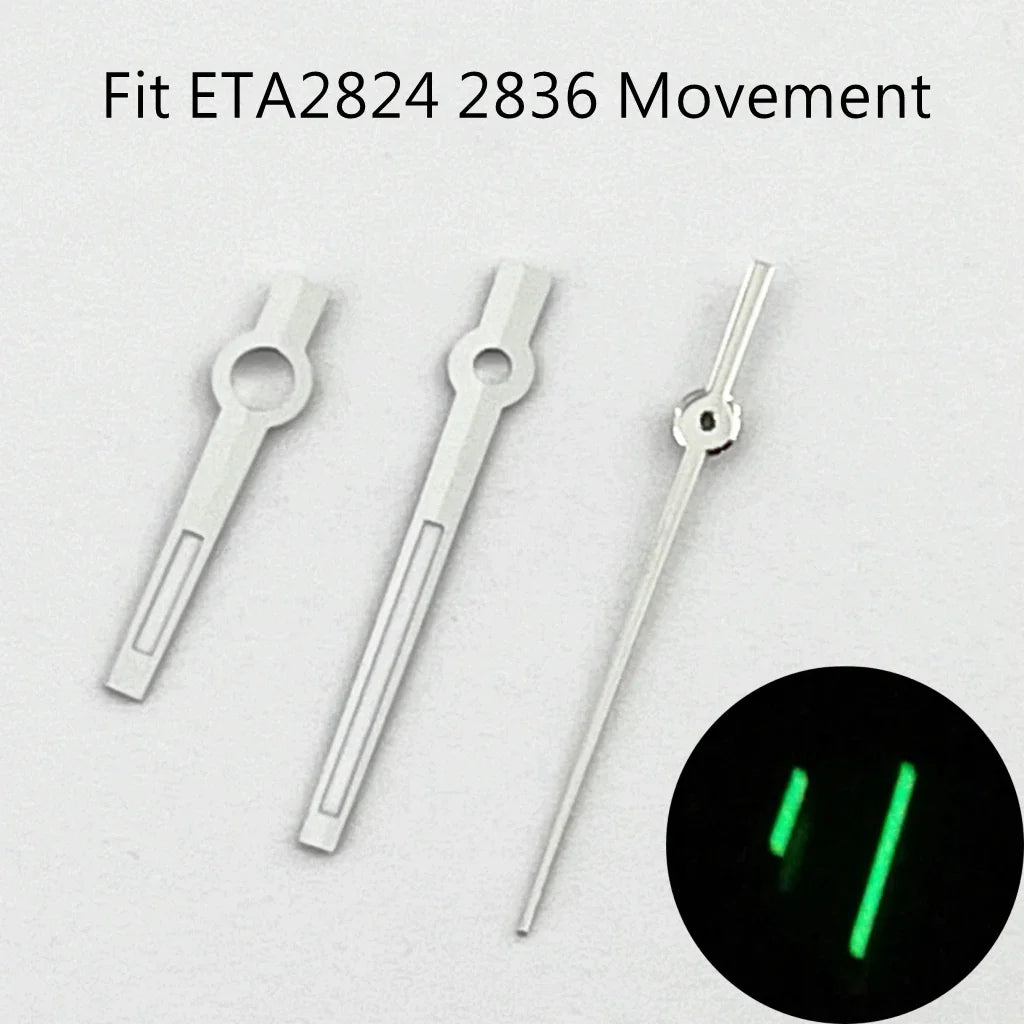 NH35 Silver/Rose gold Watch Luminous Hands Fit NH35 NH36 ETA2836 2824 DG2813 3804 Miyota8215 8205 821A Movement Automatic