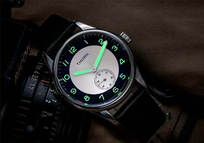 THORN SHY021 38MM Japan Quartz Movement Sterile Dial K1 Glass 5ATM Luminous Sub Second