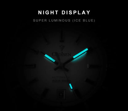 CADISEN C8237 Dive Watch BB58 Japan NH35A Ceramic Bezel 10Bar AR sapphire 40MM