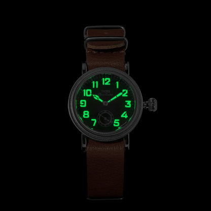 THORN T013 36mm Vintage Pilot Watch ST1700 Manual winding Sub Second Swiss luminous Sapphire
