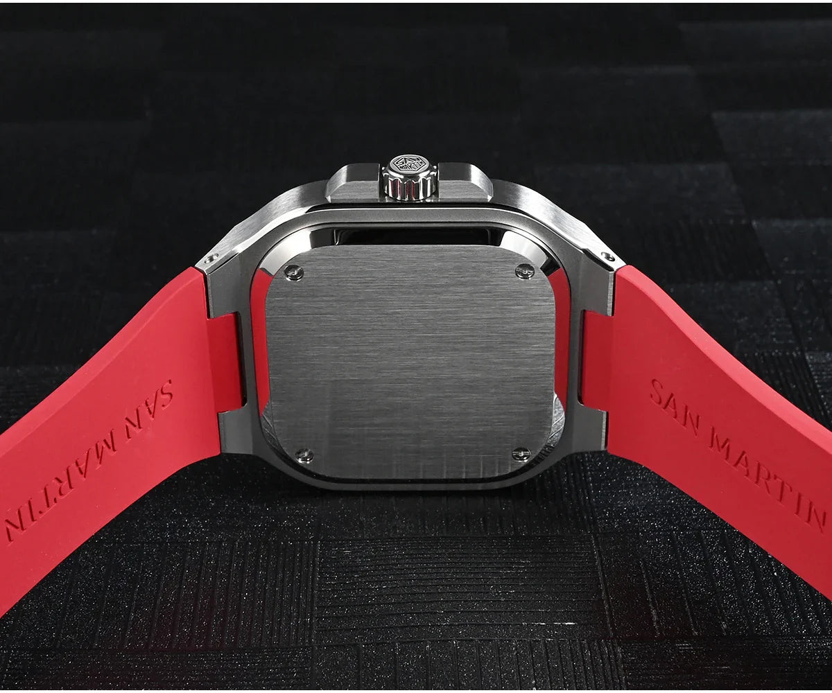 San Martin Square Watch SN0074G 40mm PT5000 Sw200  Automatic 10 Bar BGW-9 Lume