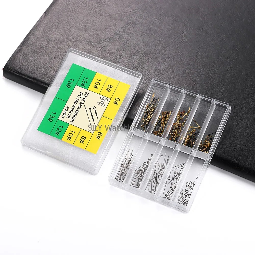 Watch Hands Luminous For 2035 Movement Silver Gold Black Watches Pointers Hour, Minute And Second And Hands Repair Accessories